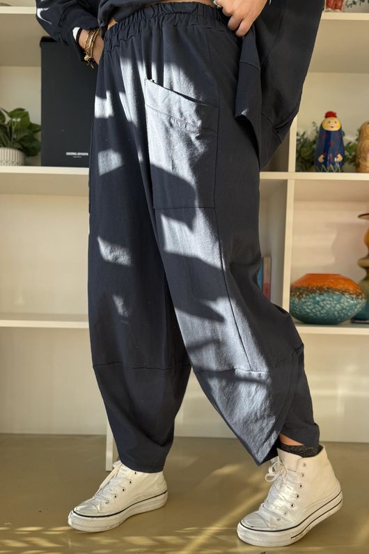 Lagen Shelby Sweatshirt Barrel Pant Navy 